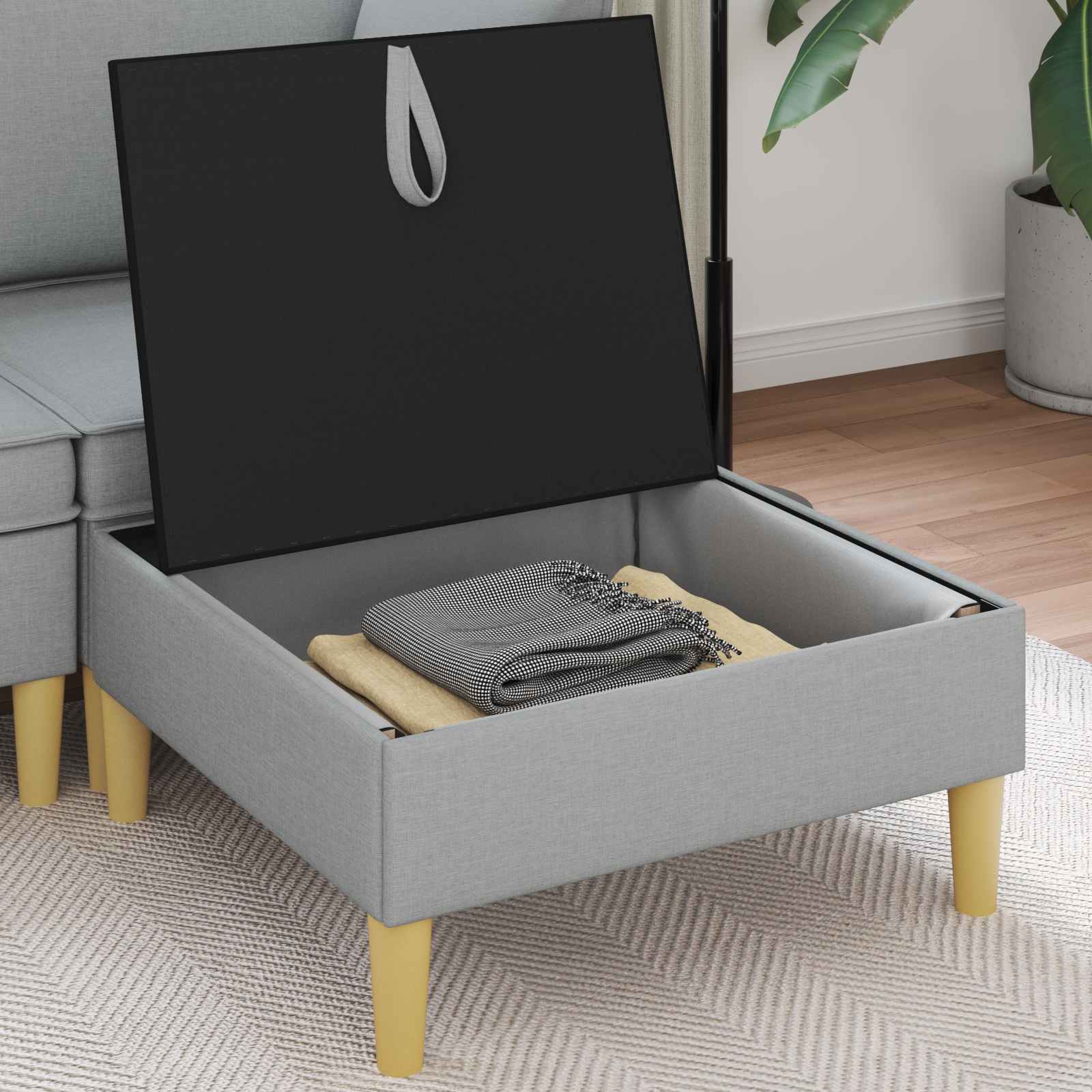 Sofa mit Stauraum Stoff
