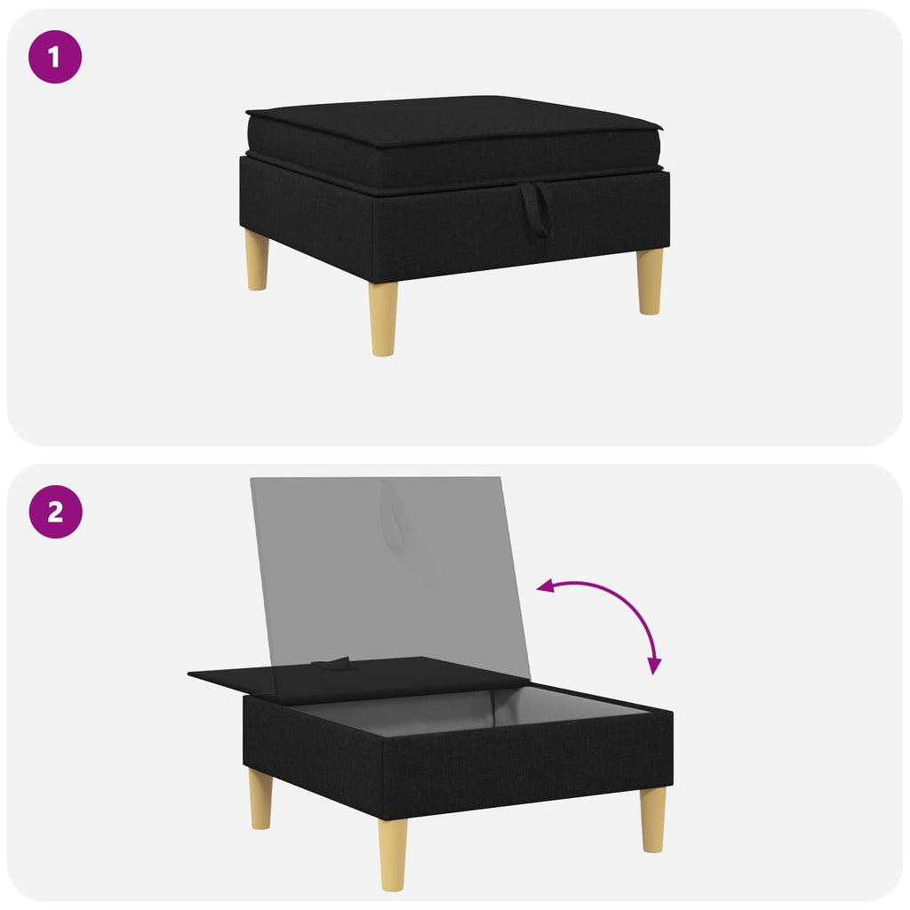 Sofa mit Stauraum Stoff