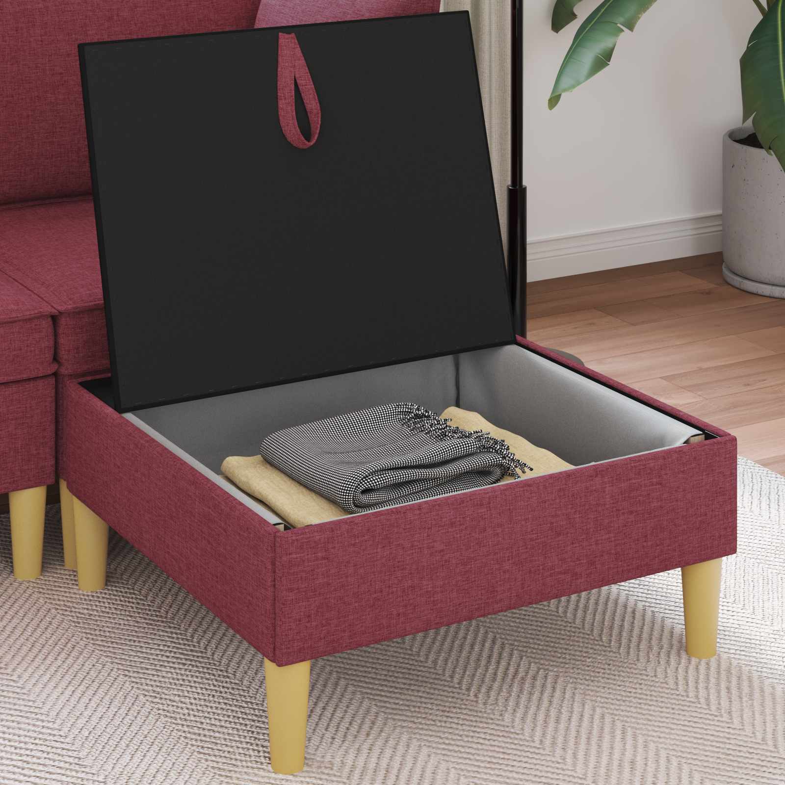 Sofa mit Stauraum Stoff