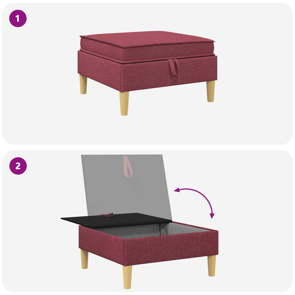 Sofa mit Stauraum Stoff