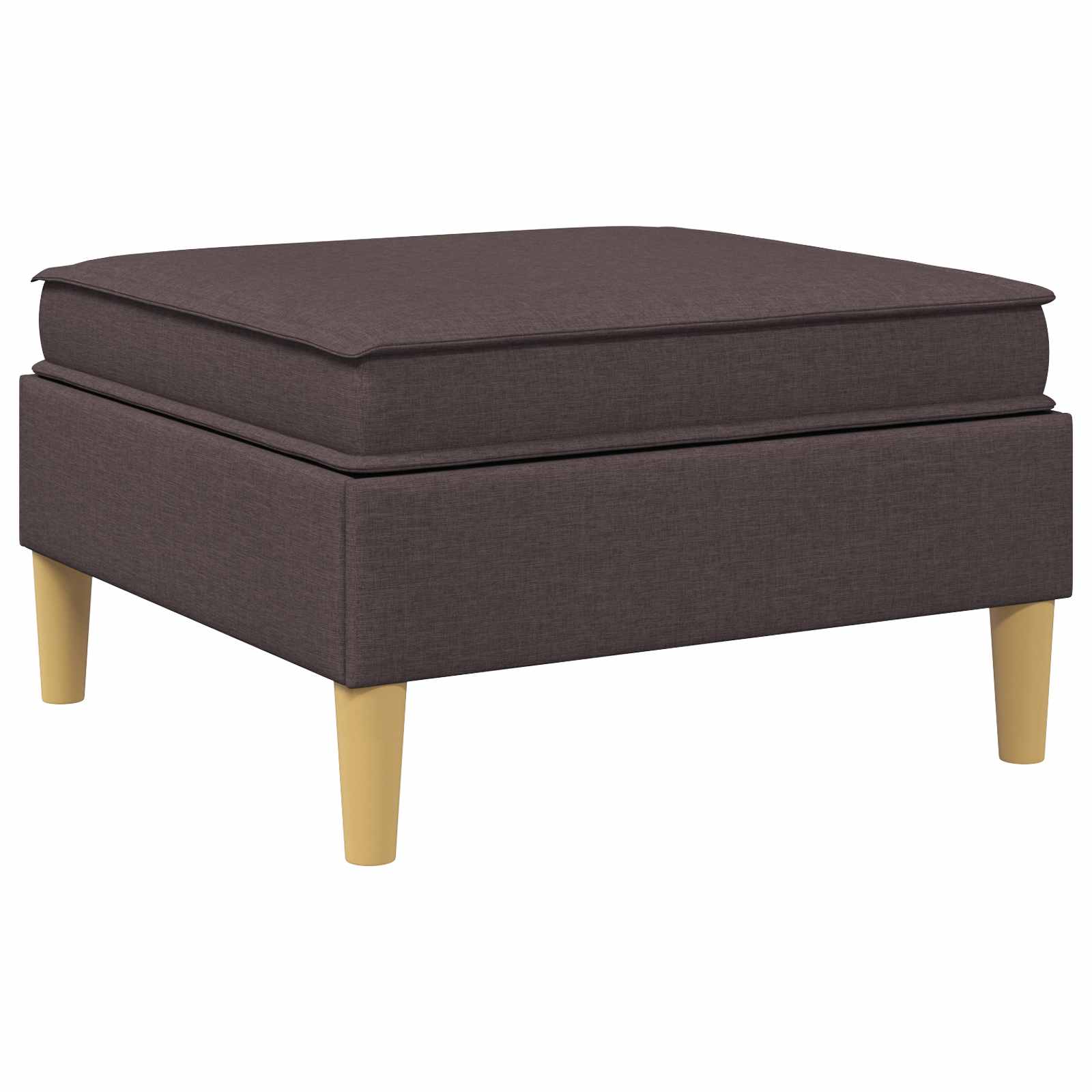 Sofa-Hocker mit Stauraum Dunkelbraun Stoff