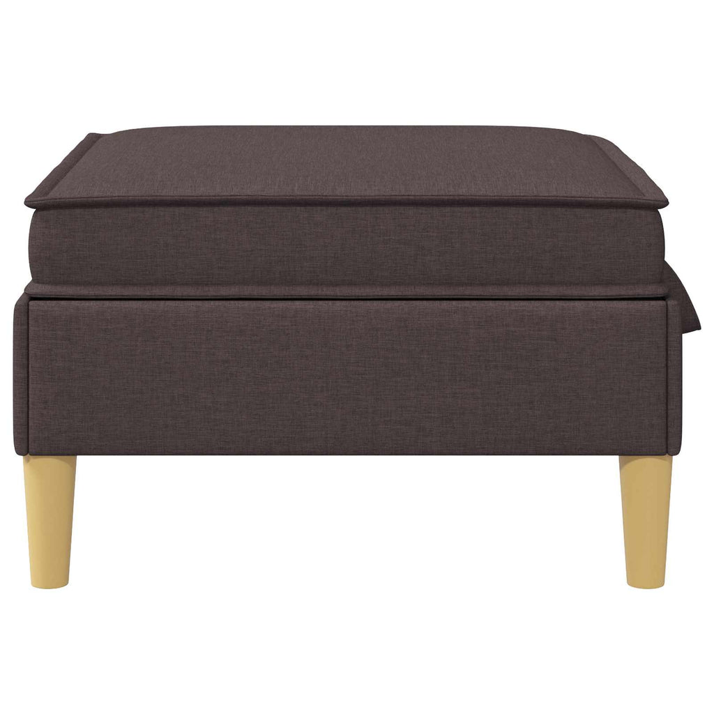 Sofa-Hocker mit Stauraum Dunkelbraun Stoff
