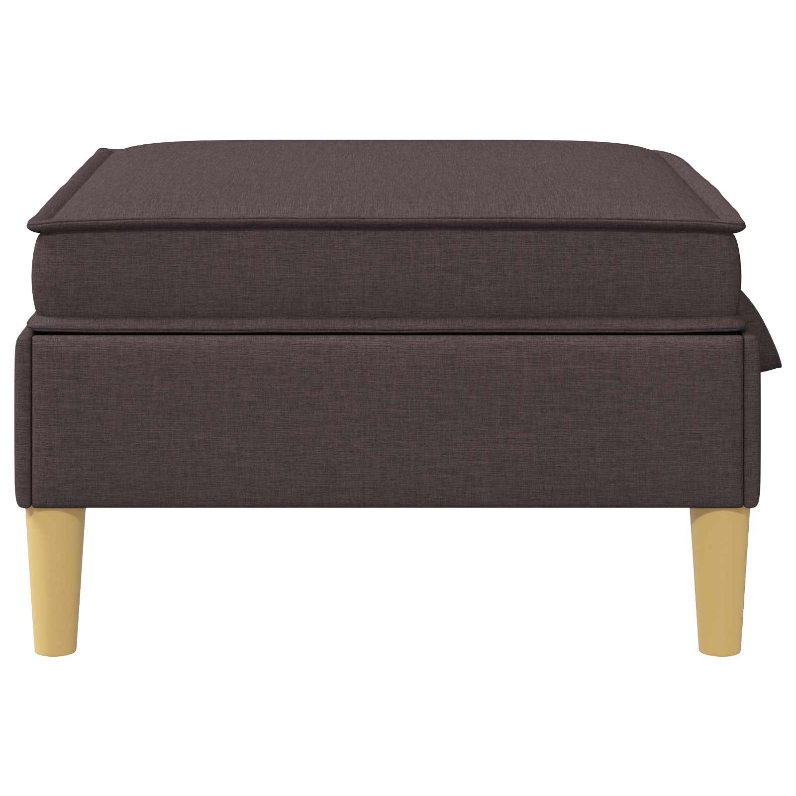Sofa-Hocker mit Stauraum Dunkelbraun Stoff