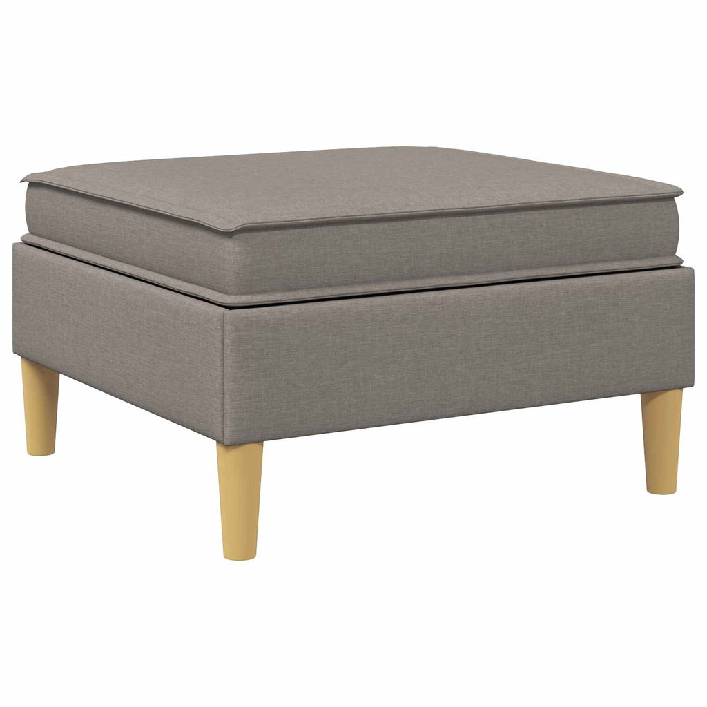 Sofa-Hocker mit Stauraum Taupe Stoff