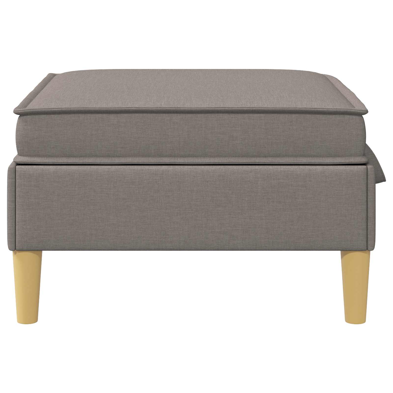 Sofa-Hocker mit Stauraum Taupe Stoff