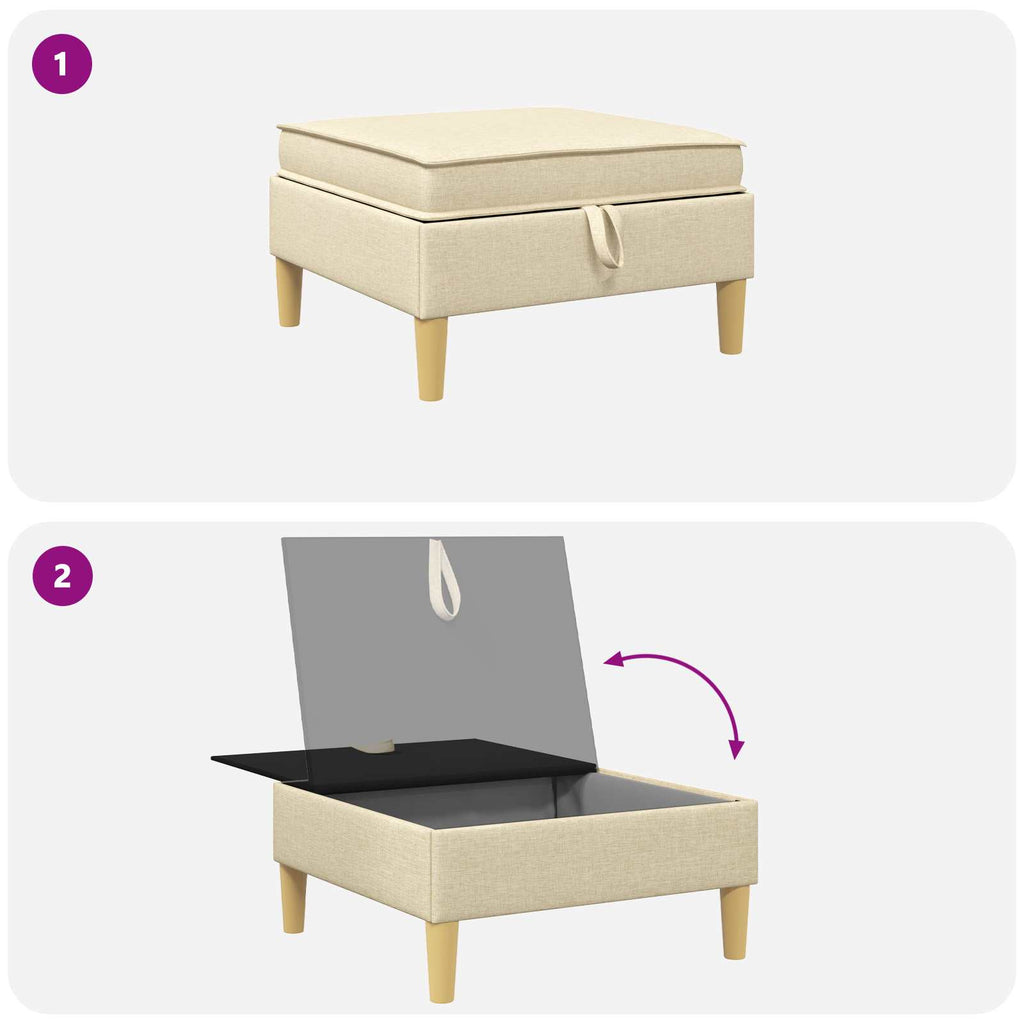 Sofa mit Stauraum Stoff