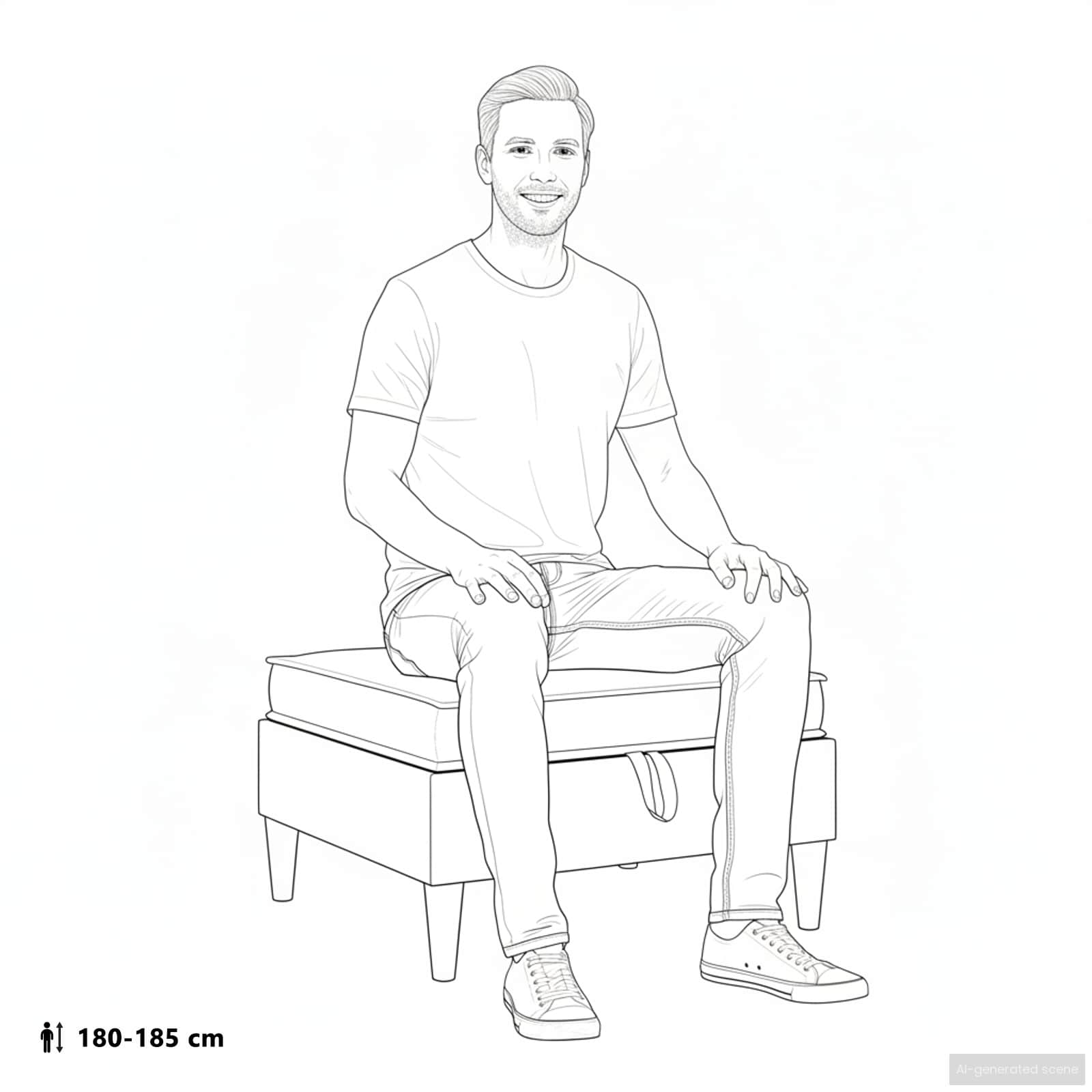 Sofa mit Stauraum Stoff