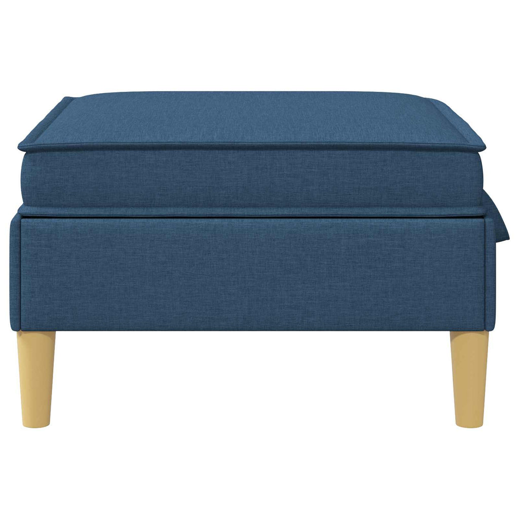 Sofa-Hocker mit Stauraum Blau Stoff