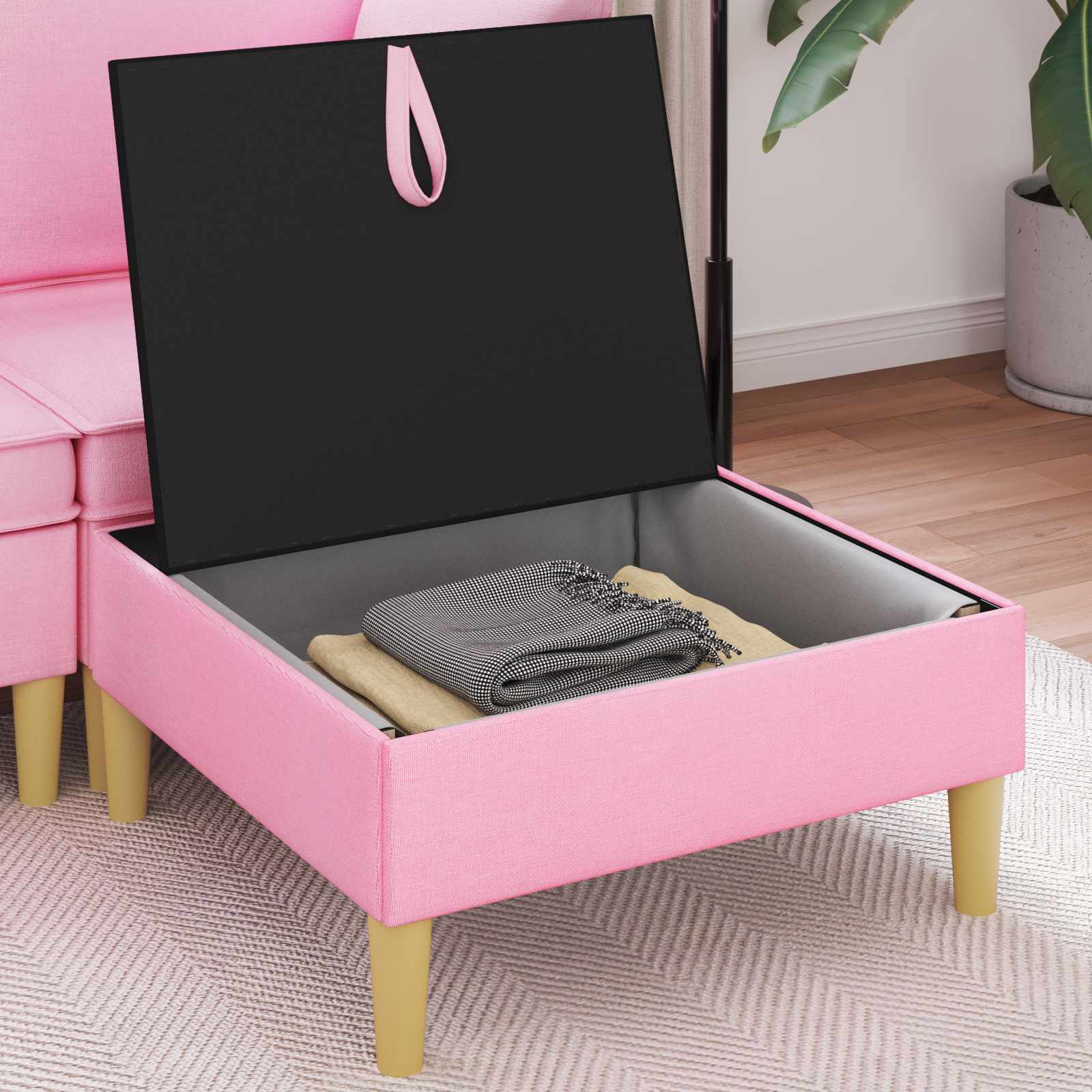 Sofa mit Stauraum Stoff