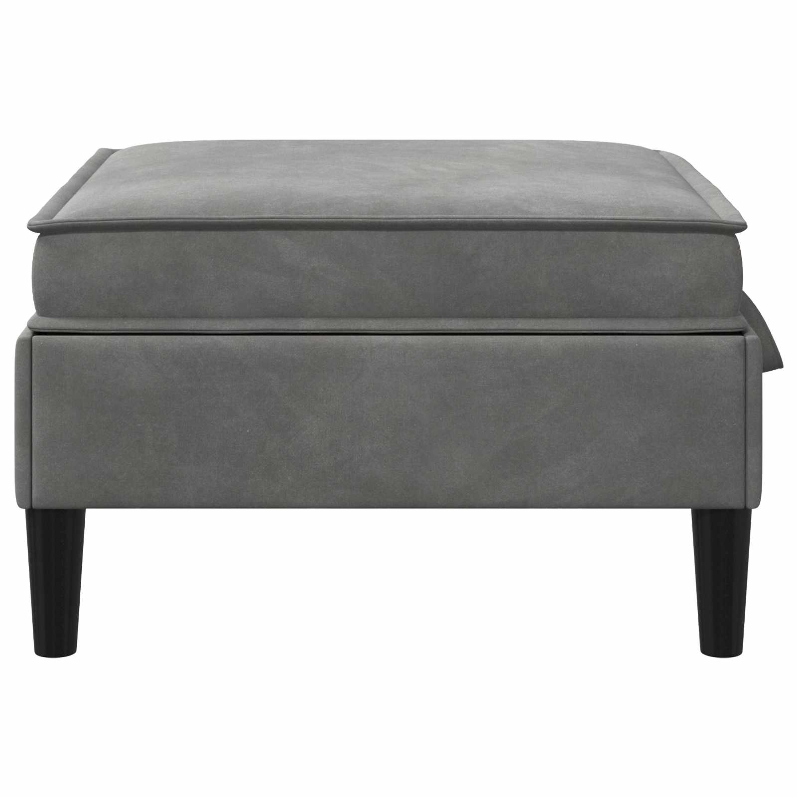 Sofa-Hocker mit Stauraum Dunkelgrau Samt