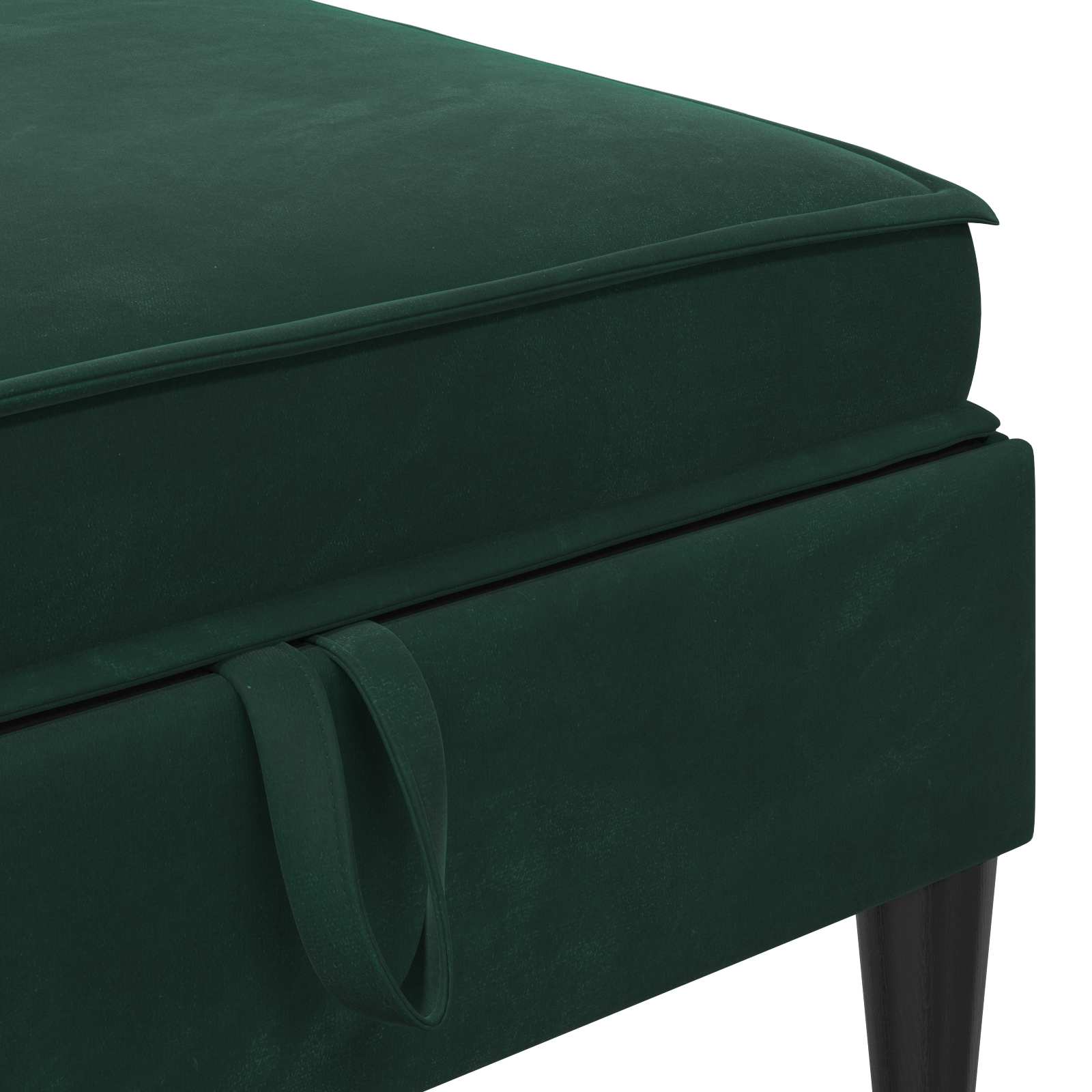 Sofa-Hocker mit Stauraum Dunkelgrün Samt