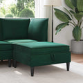 Sofa-Hocker mit Stauraum Dunkelgrün Samt