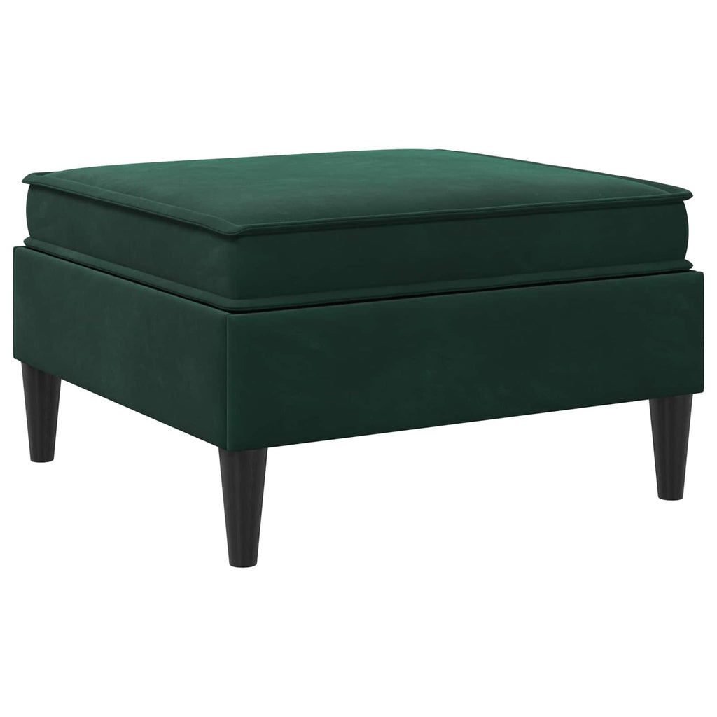 Sofa-Hocker mit Stauraum Dunkelgrün Samt