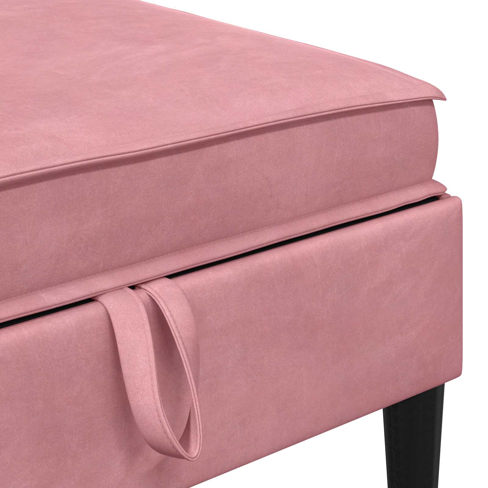 Sofa-Hocker mit Stauraum Rosa Samt