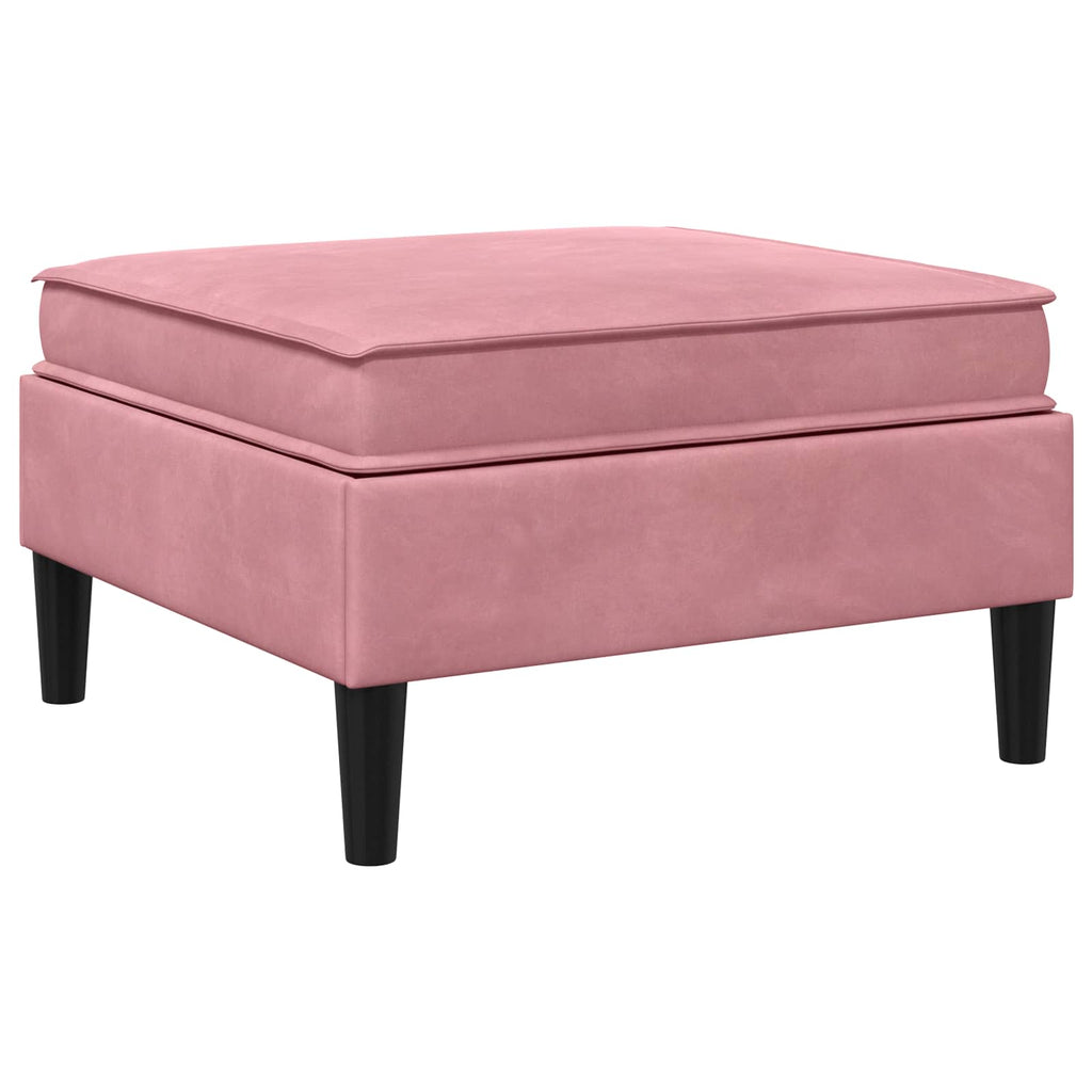 Sofa-Hocker mit Stauraum Rosa Samt