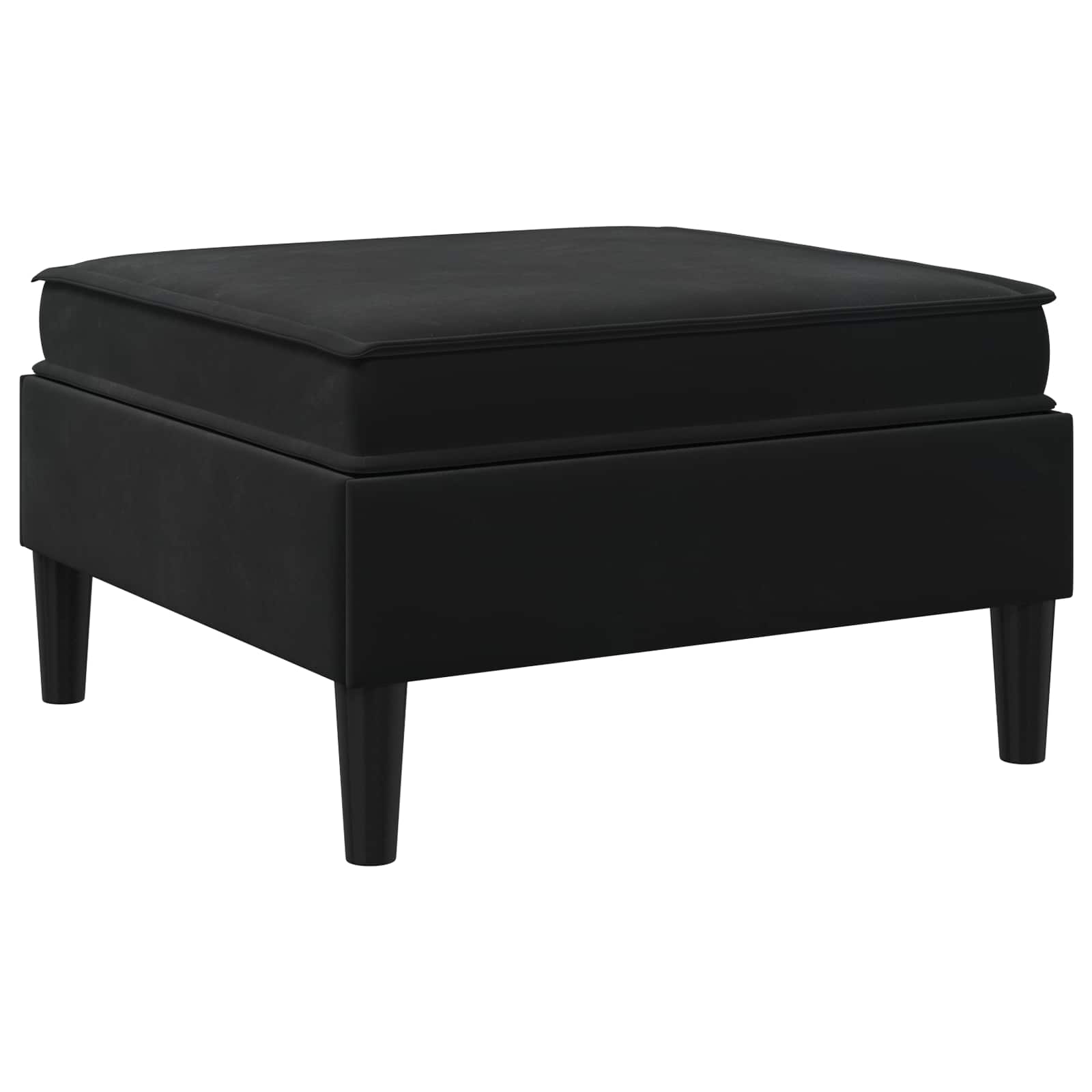 Sofa-Hocker mit Stauraum Schwarz Samt