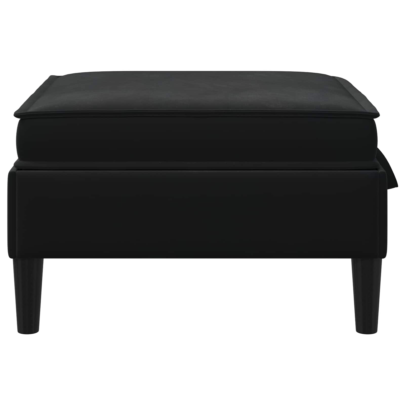 Sofa-Hocker mit Stauraum Schwarz Samt