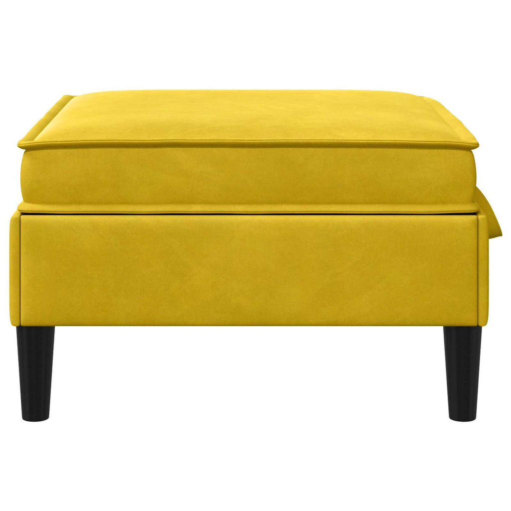 Sofa-Hocker mit Stauraum Gelb Samt