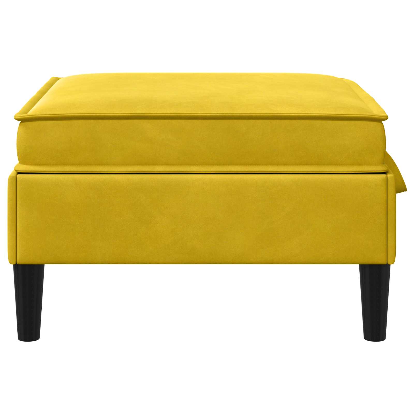 Sofa-Hocker mit Stauraum Gelb Samt