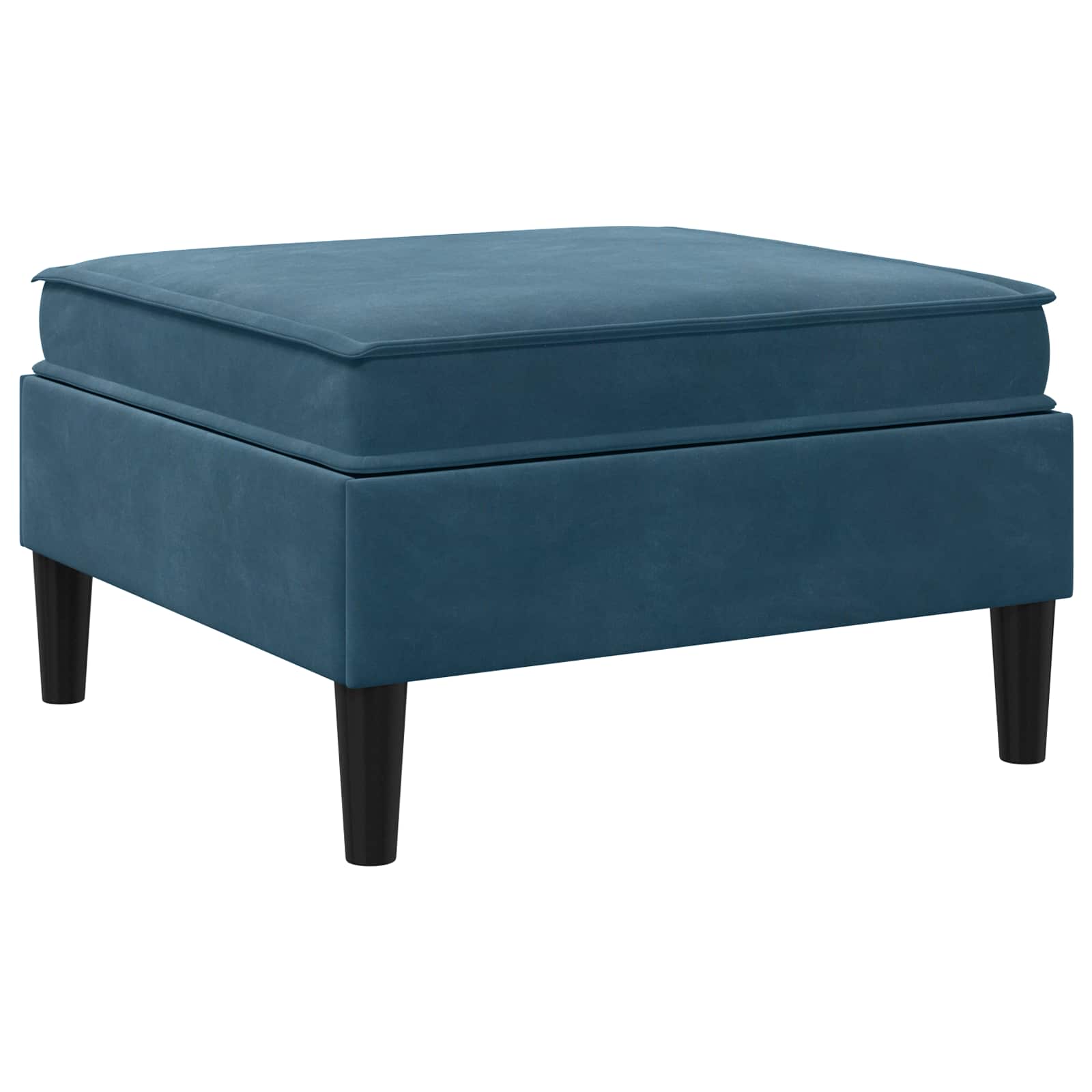 Sofa-Hocker mit Stauraum Blau Samt