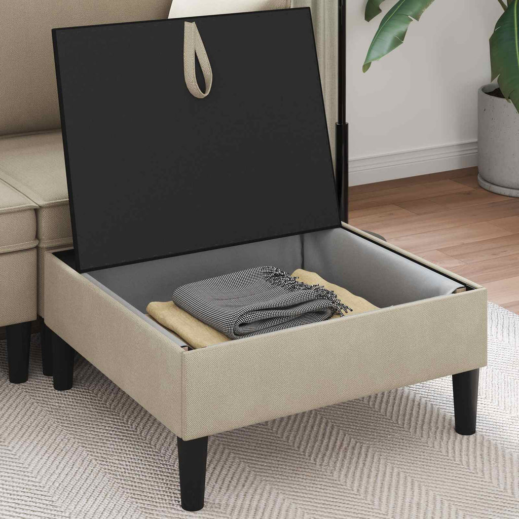 Sofa-Hocker mit Stauraum Sand Samt