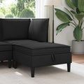 Sofa-Hocker mit Stauraum Schwarz Samt