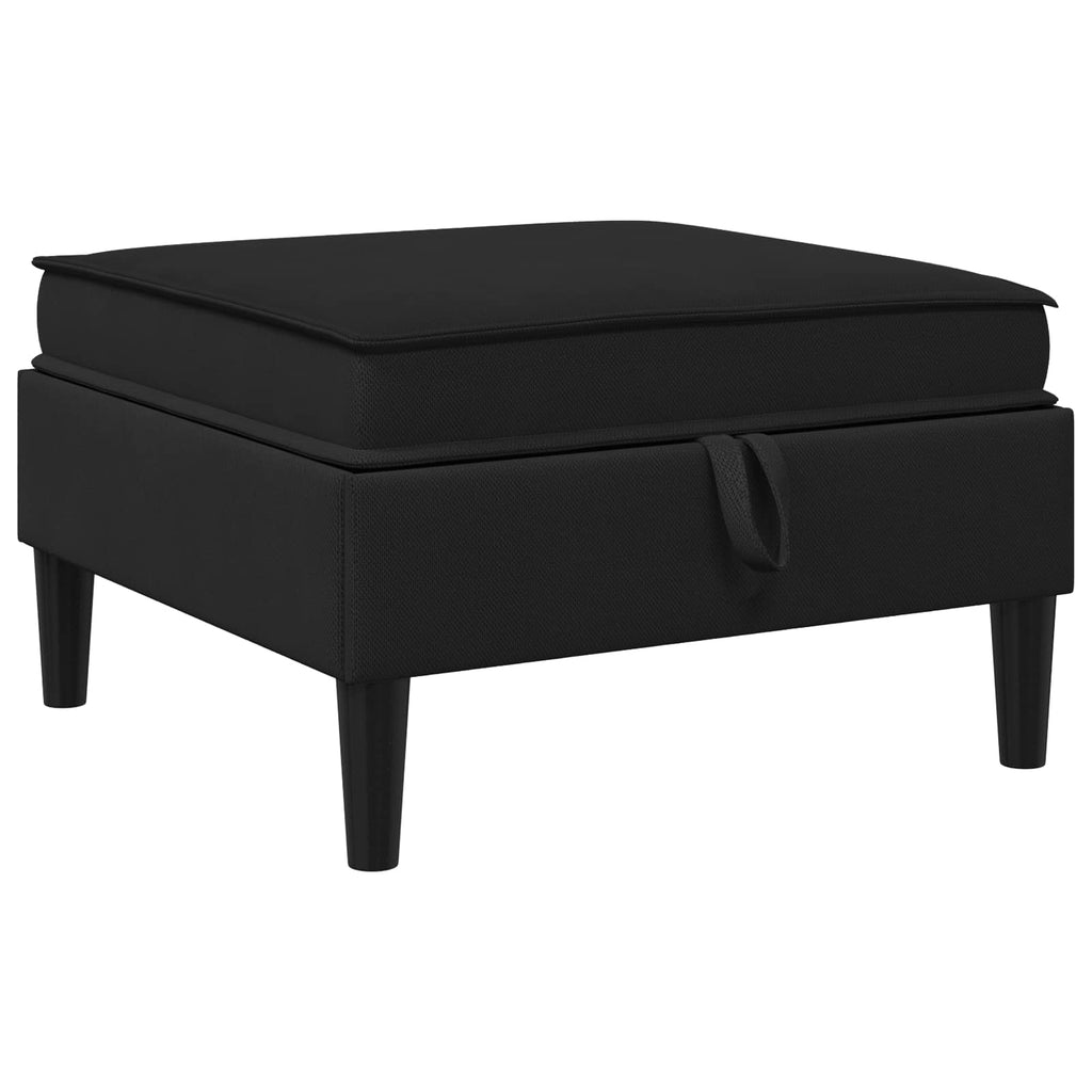 Sofa-Hocker mit Stauraum Schwarz Samt