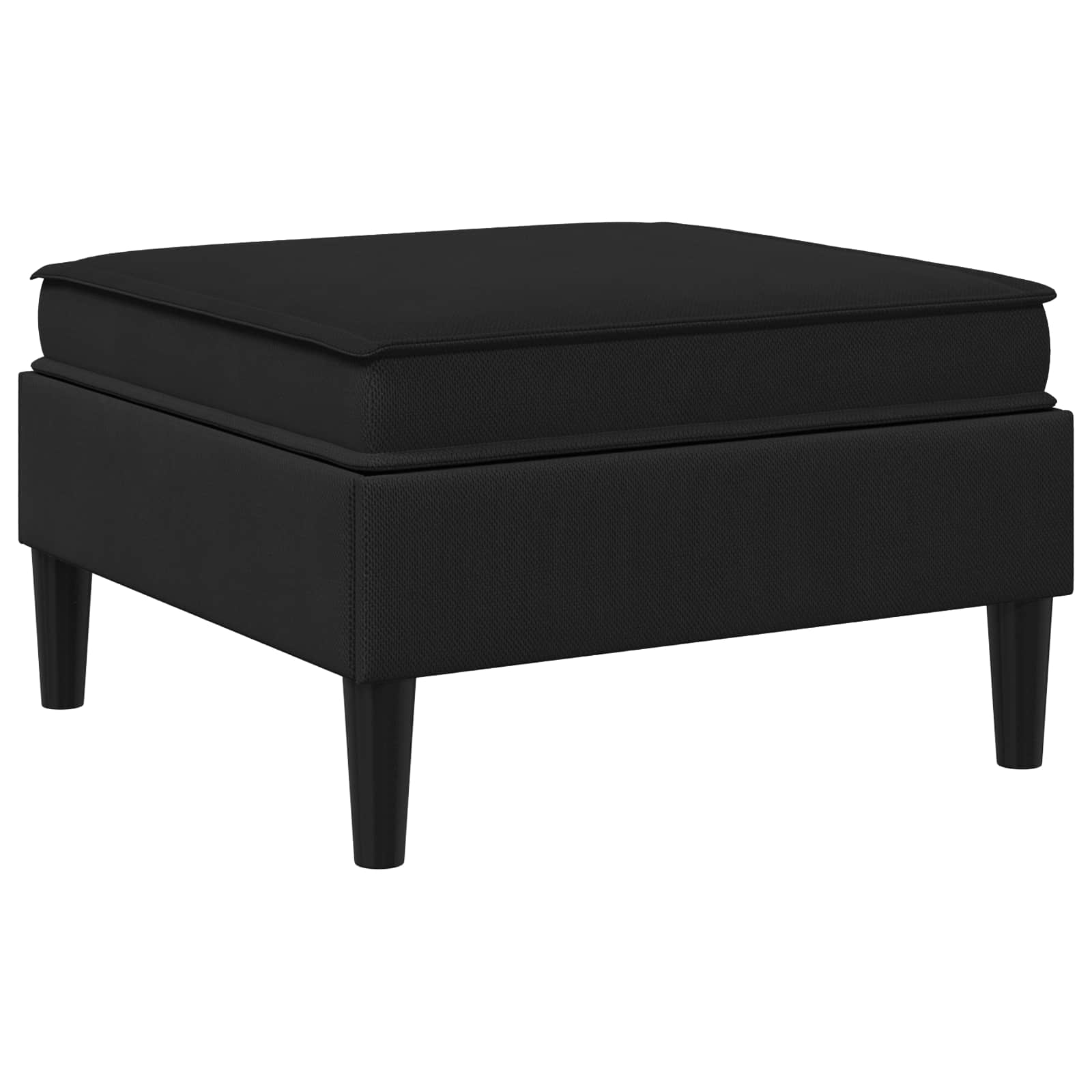 Sofa-Hocker mit Stauraum Schwarz Samt