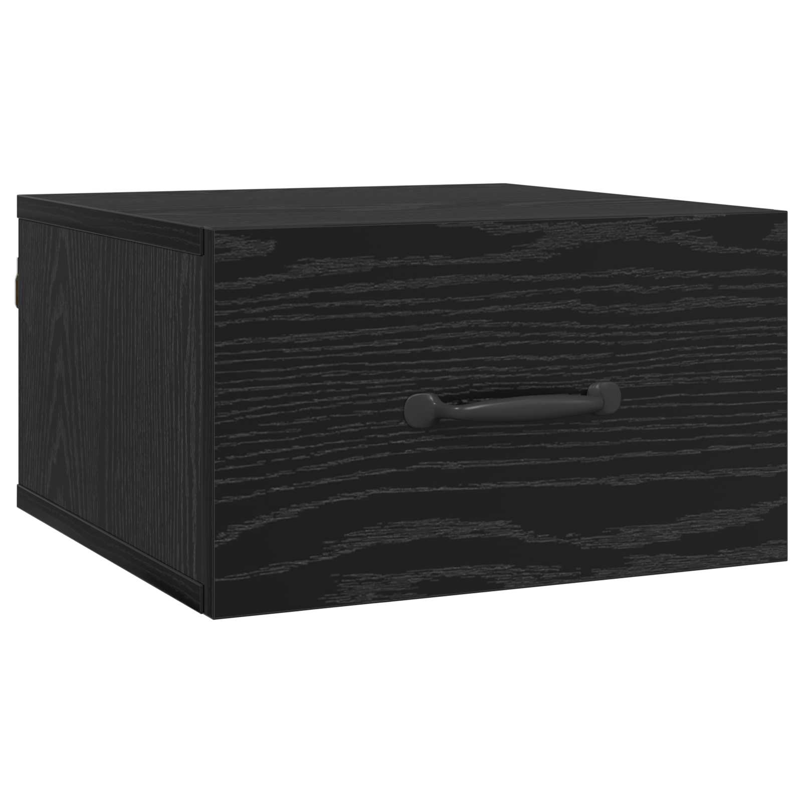Nachttisch Schwarz Eichen-Optik 35 x 35 x 20 cm Holzwerkstoff