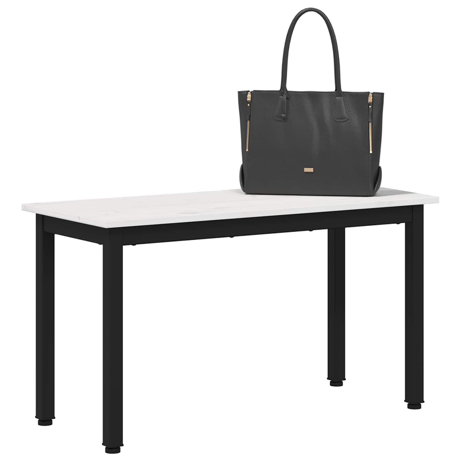 Bank Weiß 80 x 35 x 45 cm Massives Kiefernholz