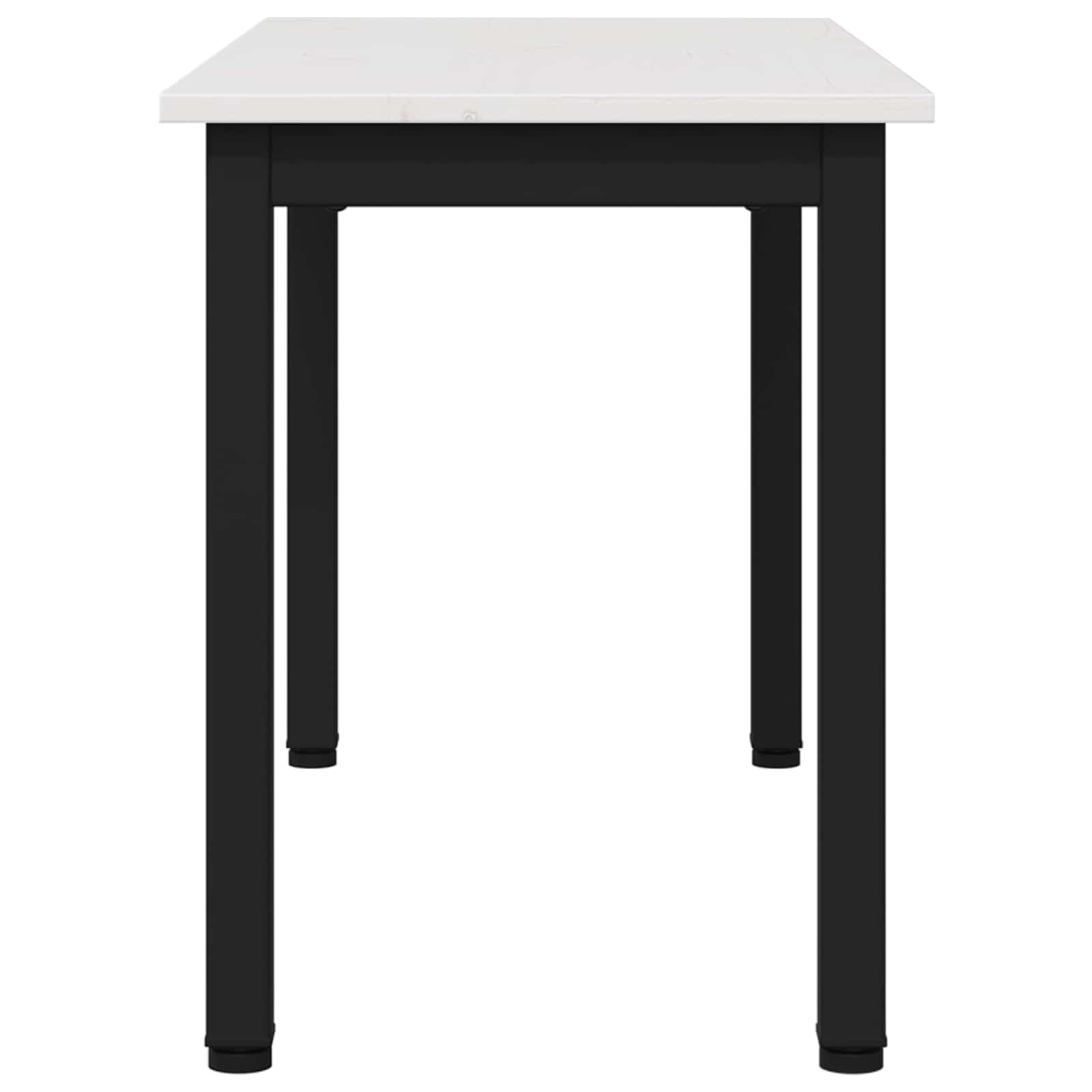 Bank Weiß 80 x 35 x 45 cm Massives Kiefernholz