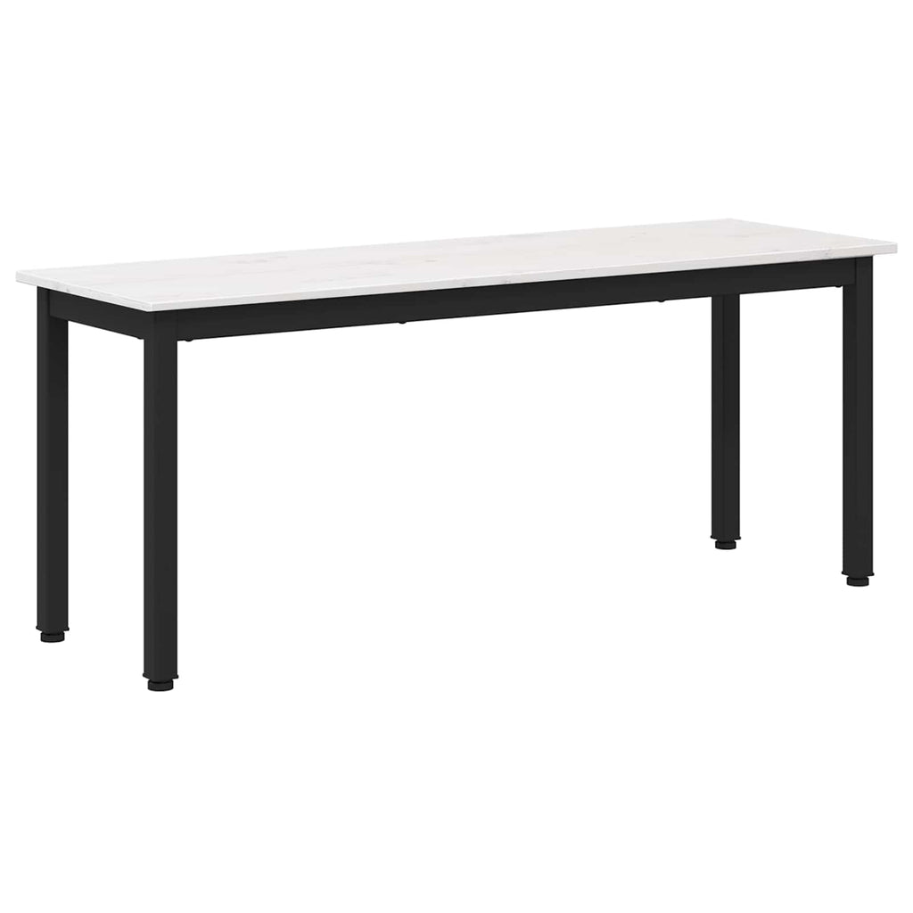 Bank Weiß 110 x 35 x 45 cm Massives Kiefernholz