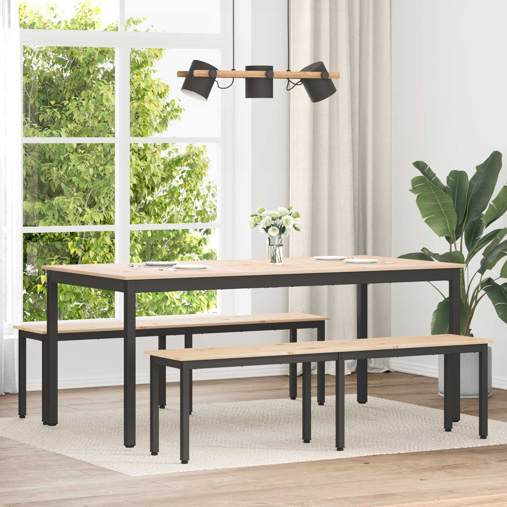 Bank Natur 160 x 35 x 45 cm Massives Kiefernholz