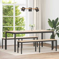Bank Natur 160 x 35 x 45 cm Massives Kiefernholz