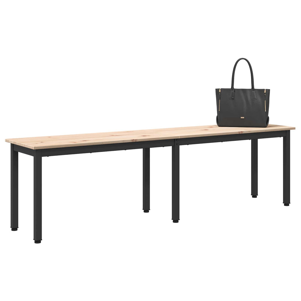 Bank Natur 160 x 35 x 45 cm Massives Kiefernholz