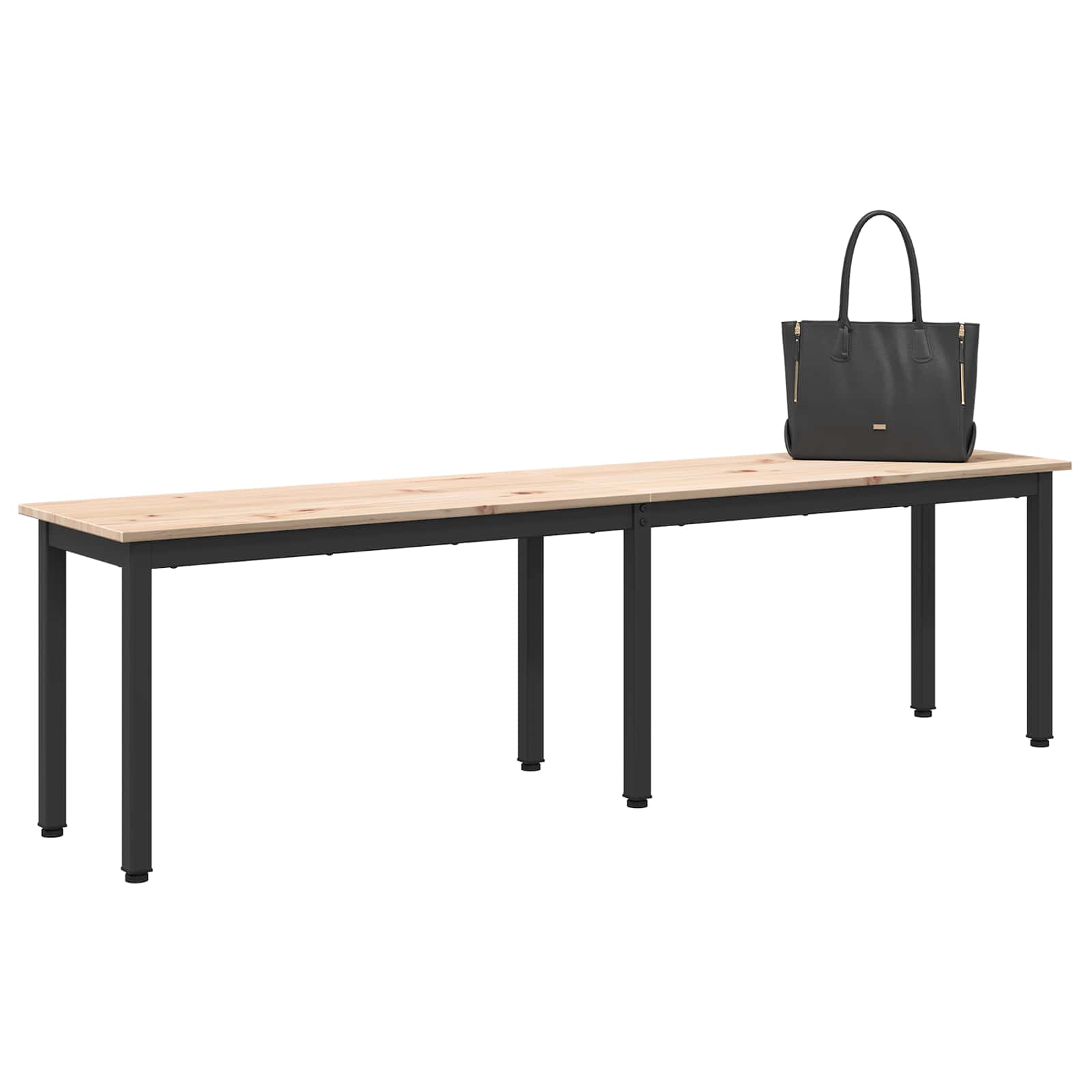 Bank Natur 160 x 35 x 45 cm Massives Kiefernholz