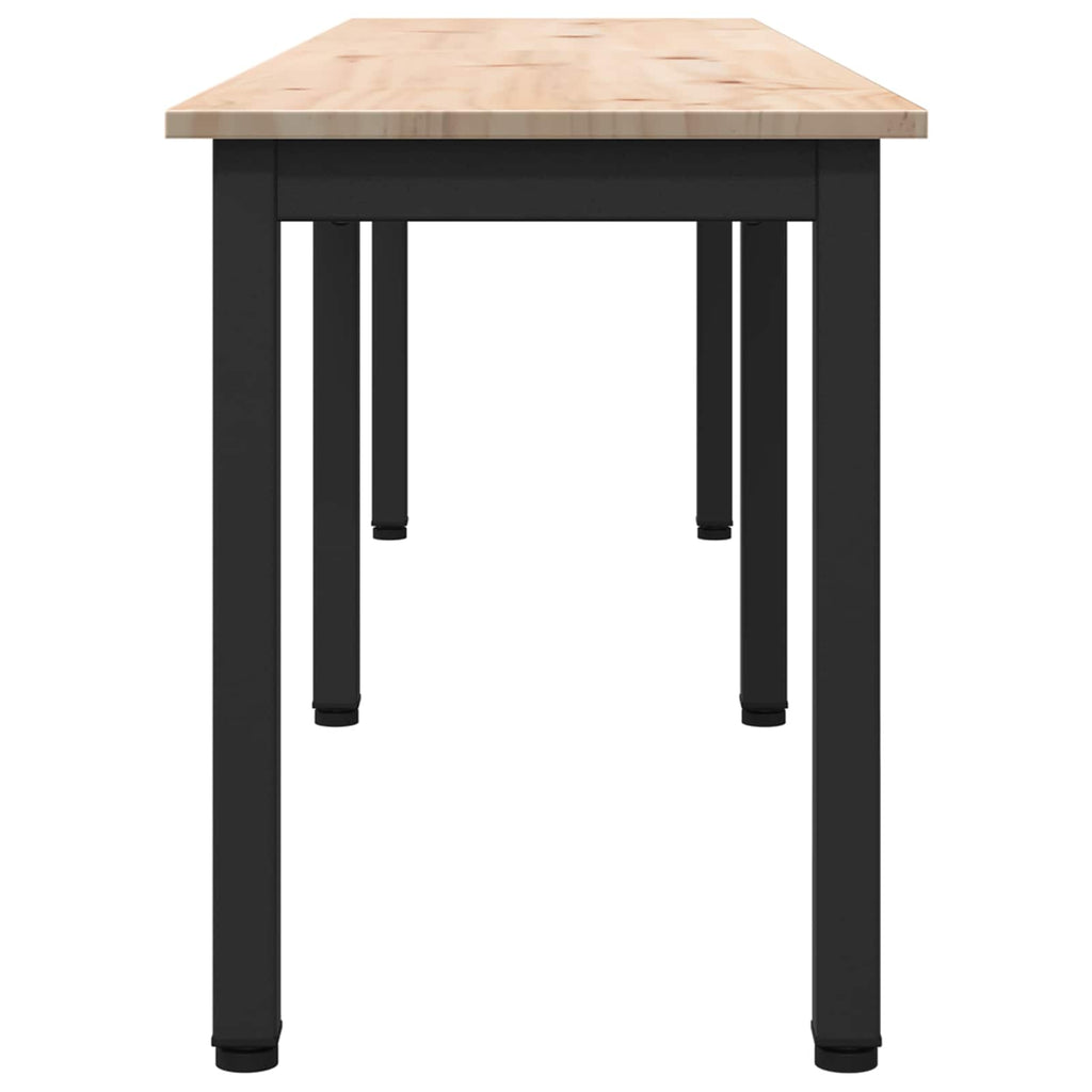 Bank Natur 160 x 35 x 45 cm Massives Kiefernholz