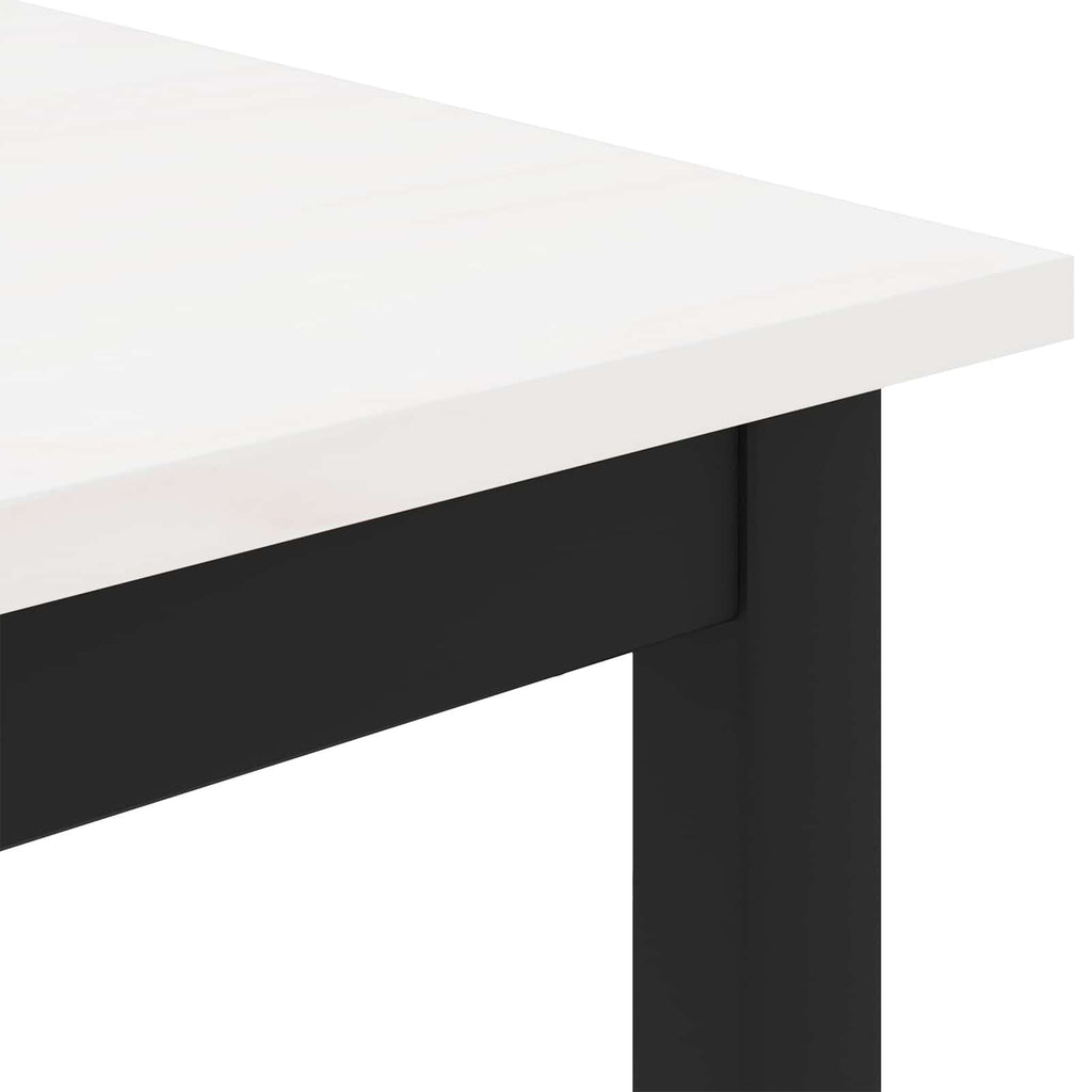 Bank Weiß 160 x 35 x 45 cm Massives Kiefernholz