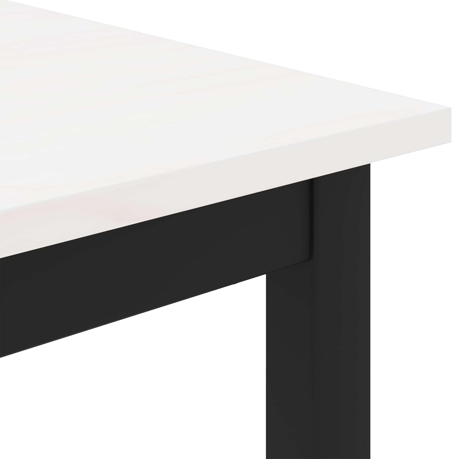 Bank Weiß 160 x 35 x 45 cm Massives Kiefernholz