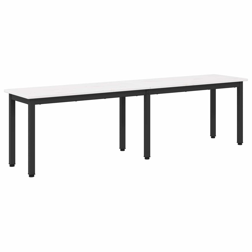 Bank Weiß 160 x 35 x 45 cm Massives Kiefernholz