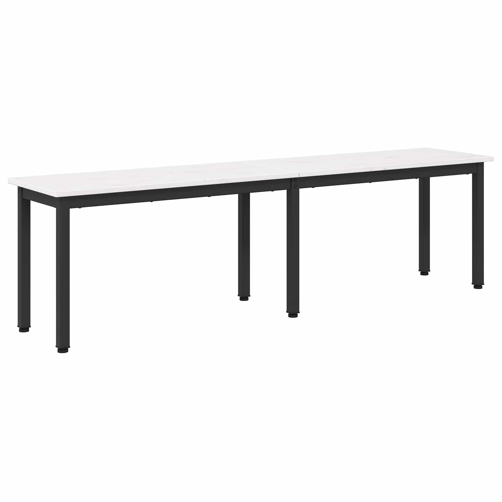 Bank Weiß 160 x 35 x 45 cm Massives Kiefernholz