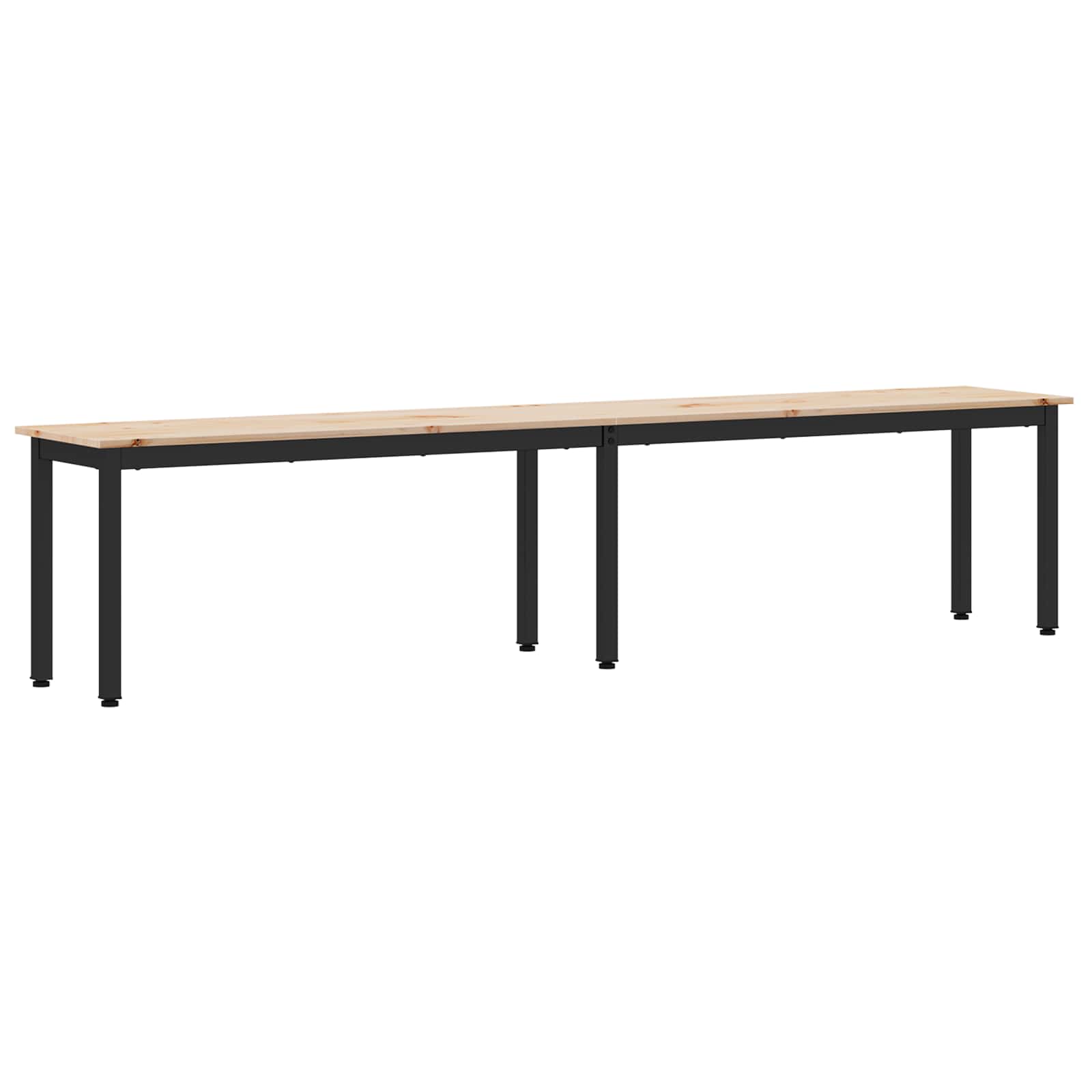 Bank Natur 200 x 35 x 45 cm Massives Kiefernholz