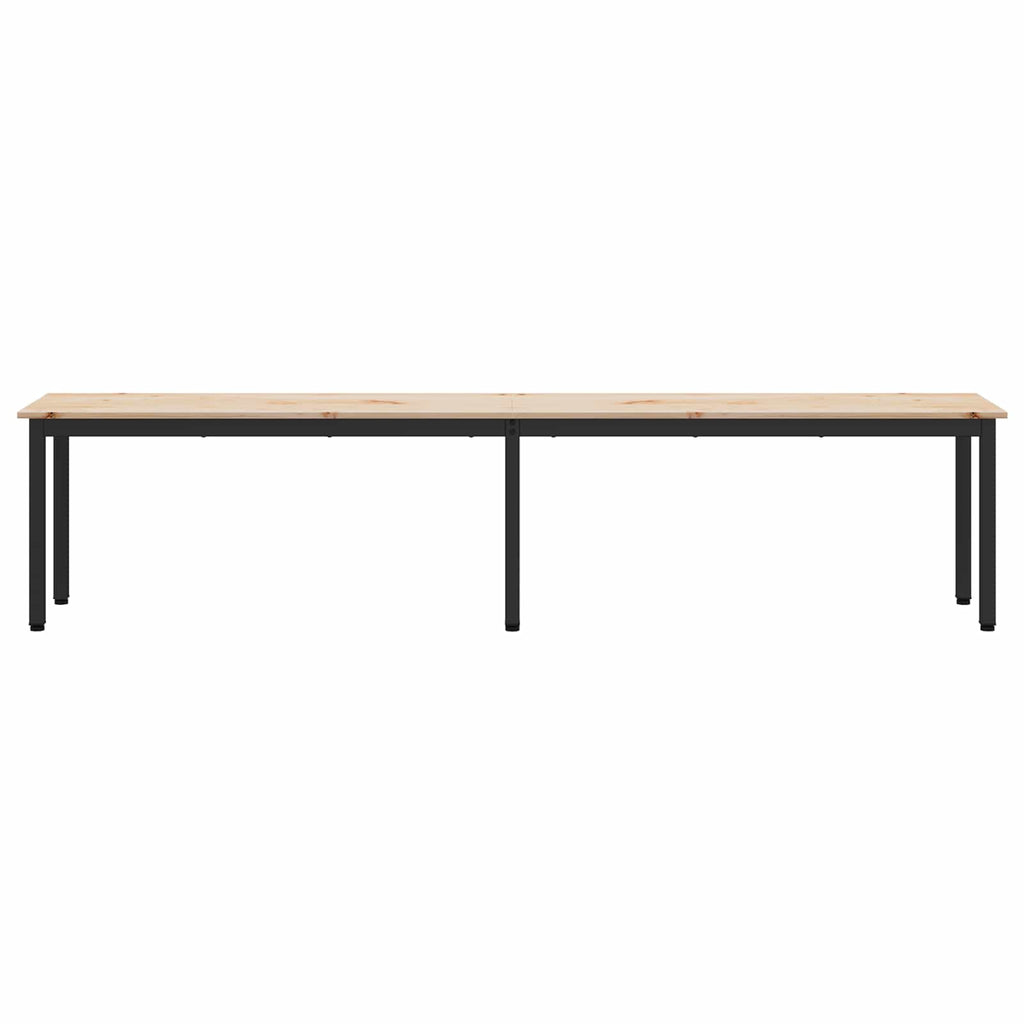 Bank Natur 200 x 35 x 45 cm Massives Kiefernholz
