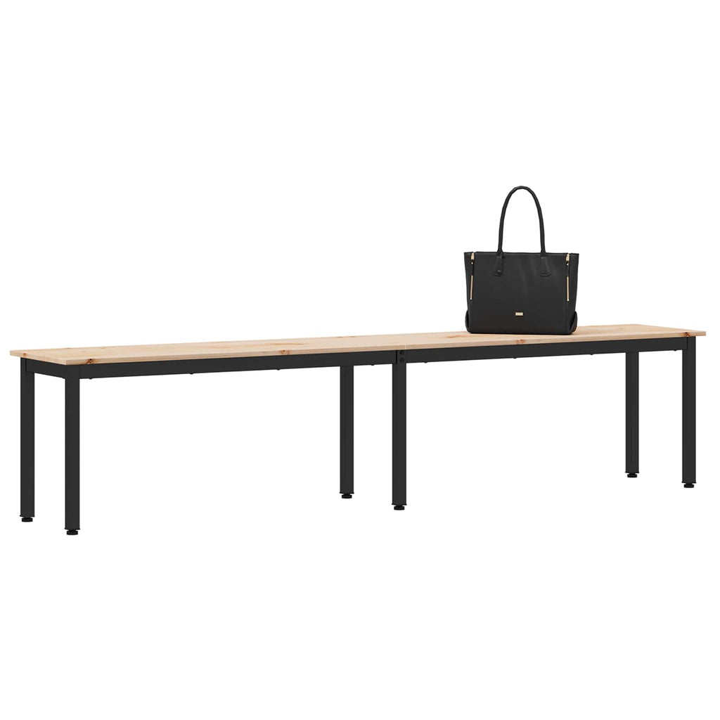 Bank Natur 200 x 35 x 45 cm Massives Kiefernholz
