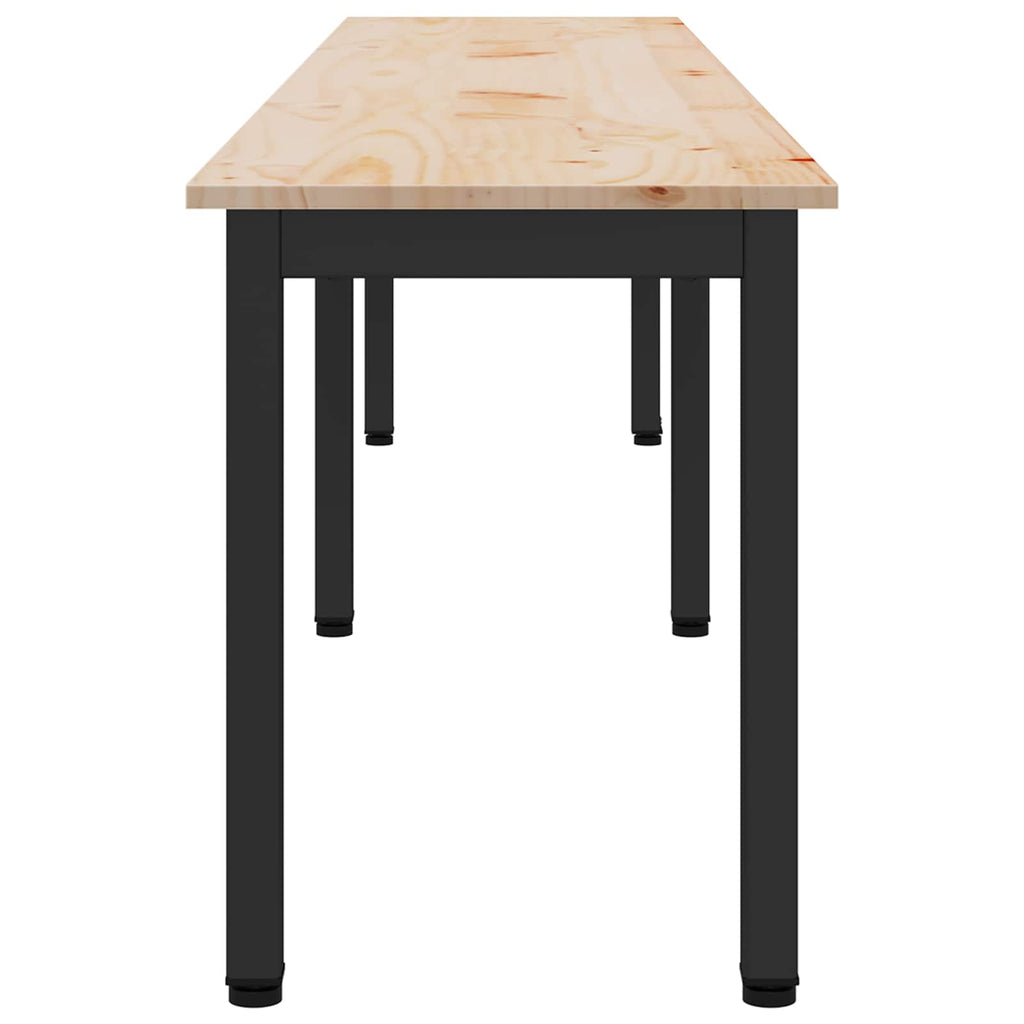 Bank Natur 200 x 35 x 45 cm Massives Kiefernholz