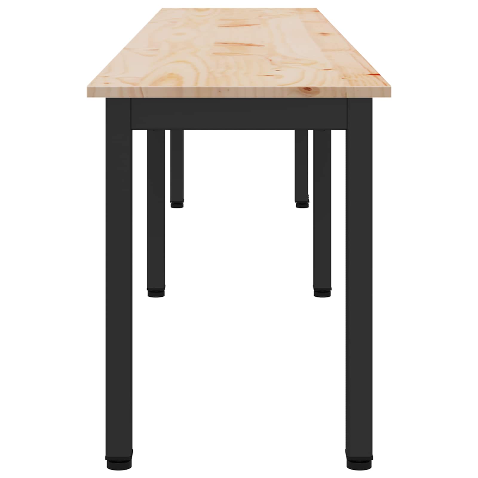 Bank Natur 200 x 35 x 45 cm Massives Kiefernholz