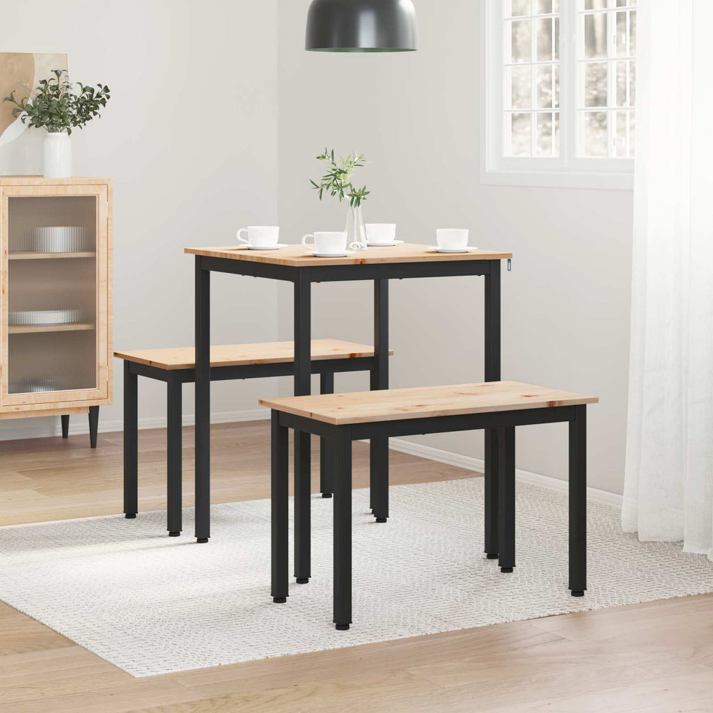 Esstisch Natur 60 x 60 x 75 cm Massives Kiefernholz