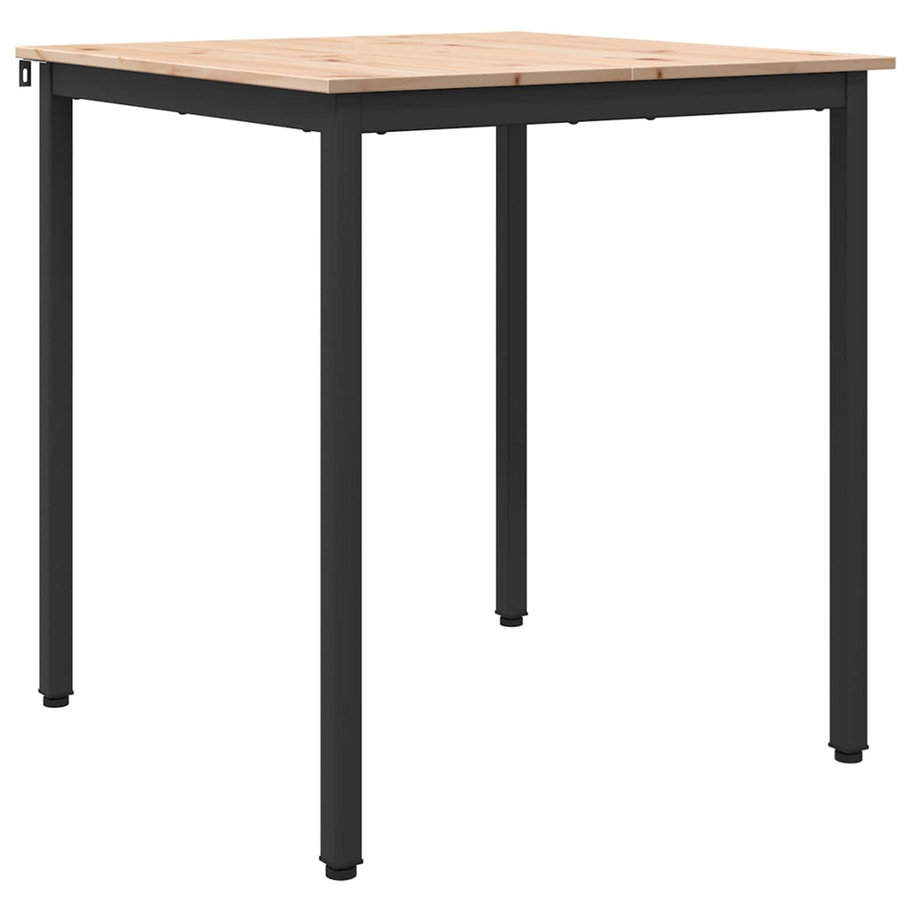 Esstisch Natur 70 x 70 x 75 cm Massives Kiefernholz