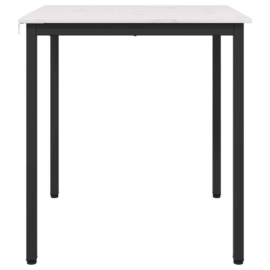 Esstisch Weiß 70 x 70 x 75 cm Massives Kiefernholz