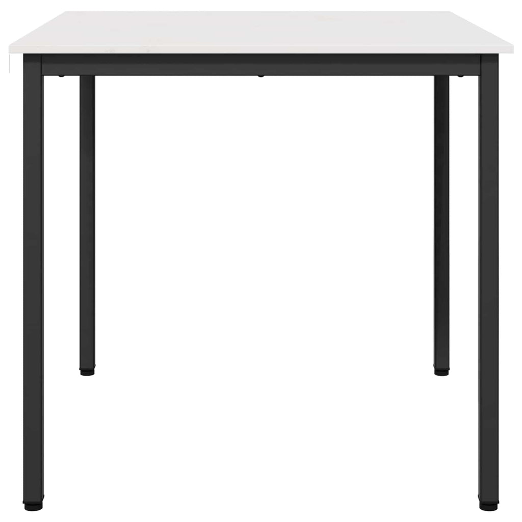 Esstisch Weiß 80 x 80 x 75 cm Massives Kiefernholz